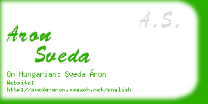 aron sveda business card