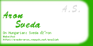 aron sveda business card